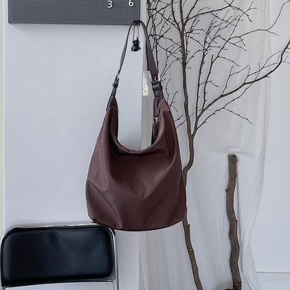 Lightweight Shoulder Bag with Vegan Leather Strap