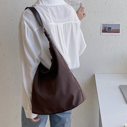 Lightweight Shoulder Bag with Vegan Leather Strap