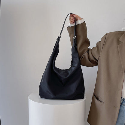 Lightweight Shoulder Bag with Vegan Leather Strap