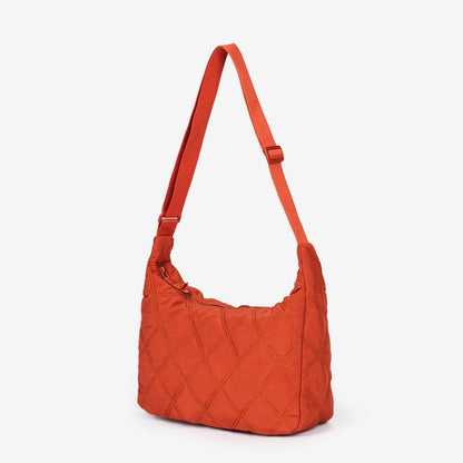 Quilted Shoulder Bag with Adjustable Strap