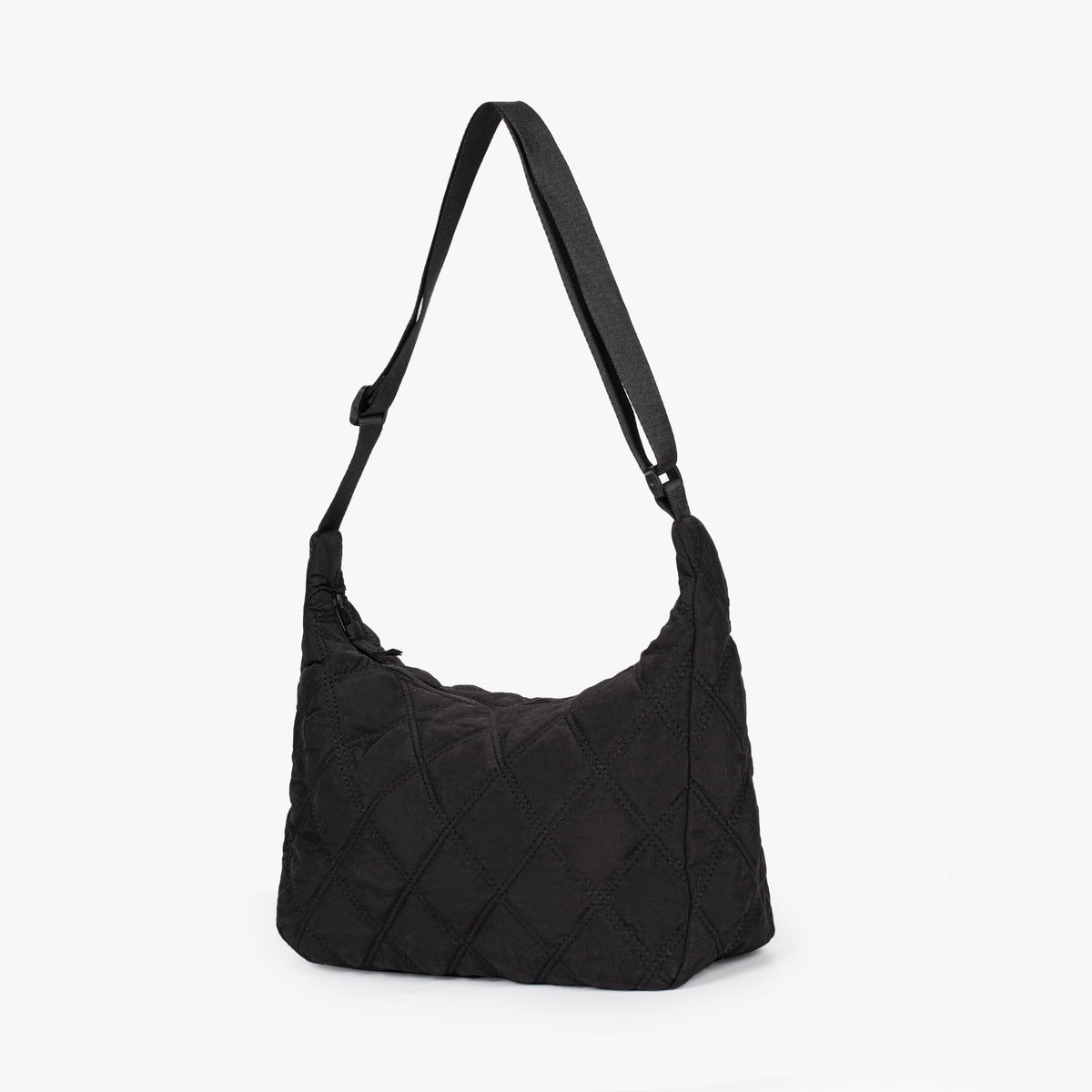 Quilted Shoulder Bag with Adjustable Strap