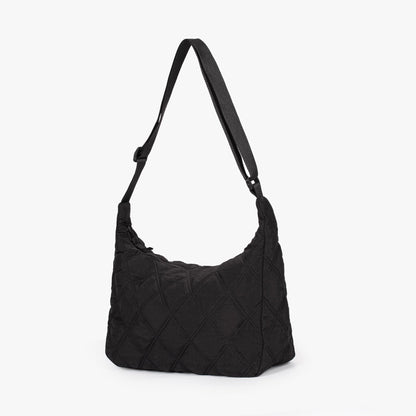 Quilted Shoulder Bag with Adjustable Strap