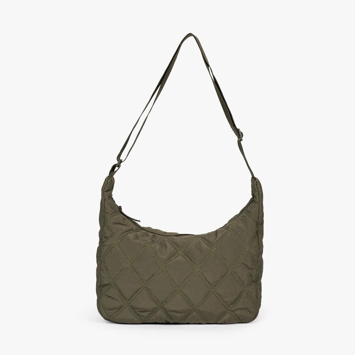 Quilted Shoulder Bag with Adjustable Strap