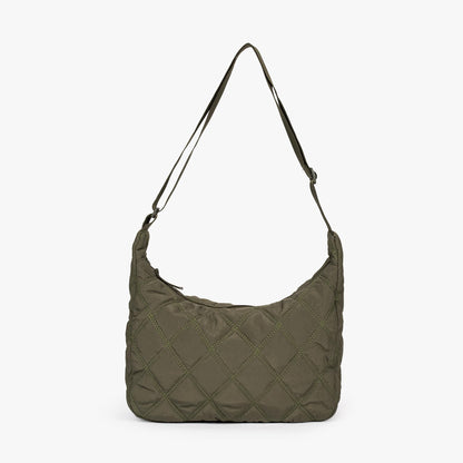 Quilted Shoulder Bag with Adjustable Strap