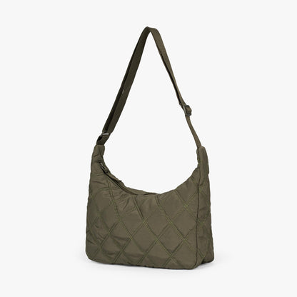 Quilted Shoulder Bag with Adjustable Strap