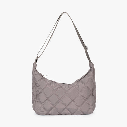 Quilted Shoulder Bag with Adjustable Strap