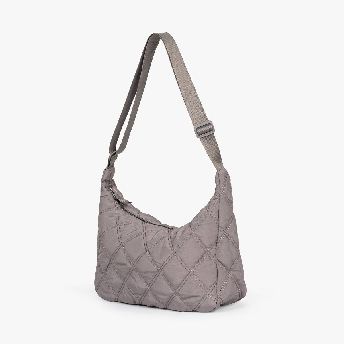 Quilted Shoulder Bag with Adjustable Strap