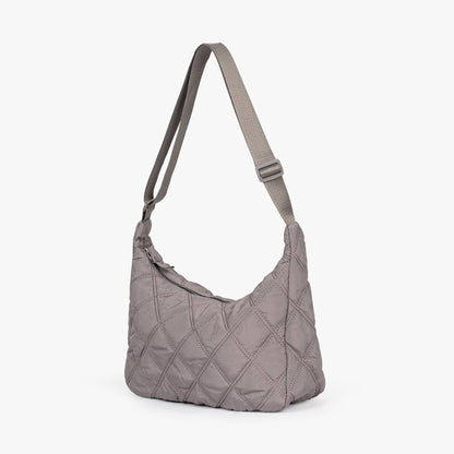 Quilted Shoulder Bag with Adjustable Strap