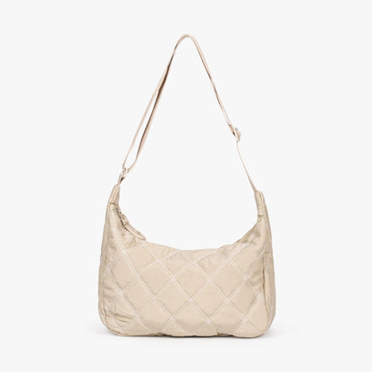 Quilted Shoulder Bag with Adjustable Strap