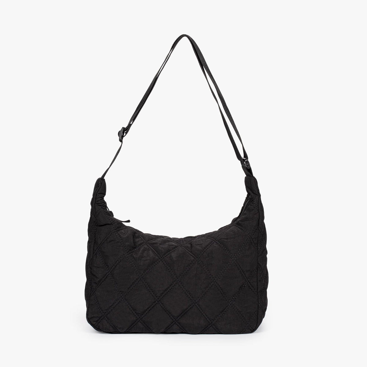 Quilted Shoulder Bag with Adjustable Strap