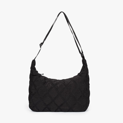 Quilted Shoulder Bag with Adjustable Strap