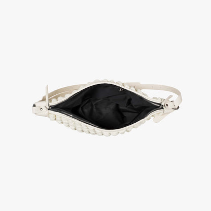 Slouchy Textured Shoulder Bag with Adjustable Strap